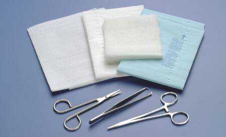Tray Laceration Minor With Instruments Sterile D .. .  .  